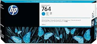 Hp (Hewlett Packard) Original C1Q13A Hp 764 300-Ml Designjet Ink Cartridge, Cyan