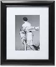 Lawrence Frames Gallery Frame With Or Without Mat, 5 By 7/8 10-Inch, Black