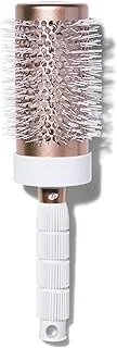 T3 Volume Round Hair Brush Ceramiccoated Barrel Vented Round Brush For Blow Drying Heat Resistant Bristles, White/Rose Gold