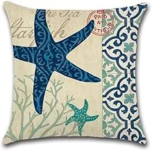 Star Fish Printed Cushion Cover 45x45 cm