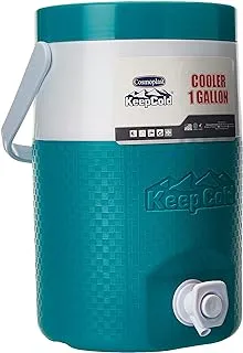 Cosmoplast Mfkcxx002Ta Keep Cold Plastic Insulated Water Cooler 1 Gallon - Teal, 4 Litres