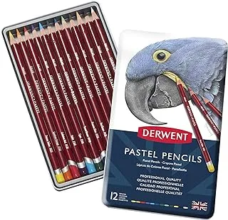 Derwent Pastel Pencil Tin Set, 12-Colors