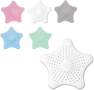 6 Pack Drain Hair Catcher, Bathroom Sink Filter Drain Strainer, Silicone Bathtub Drain Cover Hair Stoppers Drain Protector For Kitchen With Suction Cups