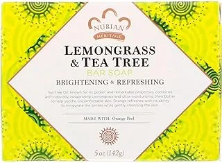 Nubian Heritage Lemongrass & Tea Tree Soap, 5Oz