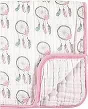 Hudson Baby Unisex MUSlin Tranquility Quilt Blanket, Dream Catcher, One Size