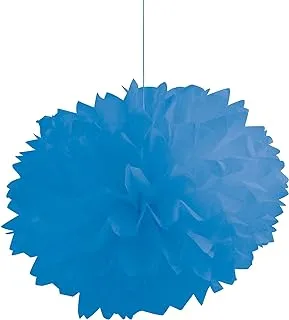 Creative Converting Fluffy Tissue Ball, True Blue