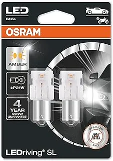 OSRAM LEDriving SL, ≜ P21W, Signal lights, Amber, LED Retrofit, off-road use only, Blister (2 lamps)