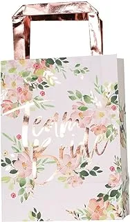 Ginger Ray Floral Hen Party Rose Gold Foiled Bags 5 Pack