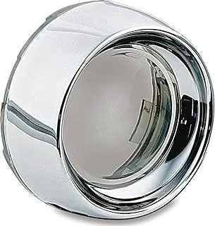 Kuryakyn 2107 Motorcycle Lighting Accessory: Deep Dish Bezel For 2000-19 Harley-Davidson Motorcycles With Bullet Turn Signal/Blinker Lights, Smoke Lens, Chrome, 1 Pair