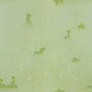 Fujikawa Children Printed Wallpaper Green 53X1000Cm