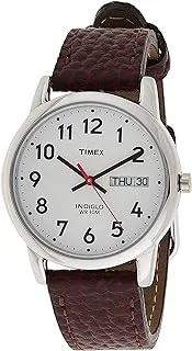 Timex Easy Reader Day-Date Leather Strap Watch