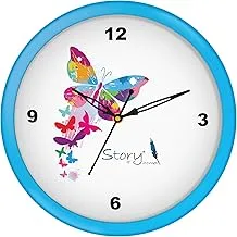 Story At Home Wall Clock, Light Blue, 25 X 25 X 4 cm, Wc1411