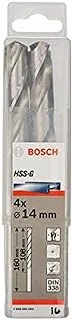 Bosch Pack Of 4 Pro Hss-G Ground Metal Drill - 2608585593 - Silver