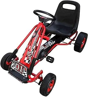 Megastar - Go Kart Kids Ride on Pedal Car, Red, W15