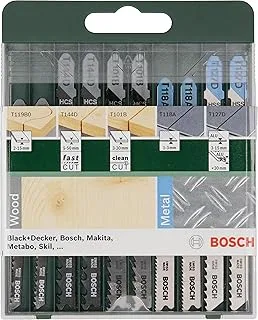 Bosch Diy 10Tlg. Stichsã¤Geblatt-Set Wood And Metal Zum Sã¤Gen In Holz Und Metall