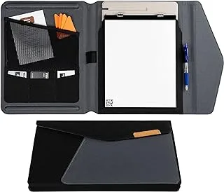 Rocketbook Capsule Cover for Orbit Letter - 100% Recyclable Cover with Pen Holder, Magnetic Clasp & Inner Storage - Black