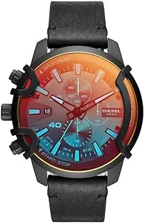 ساعة Griffed Chronograph للرجال من ديزل ، مقاس 46 ملم ، ساعة من الستانلس ستيل