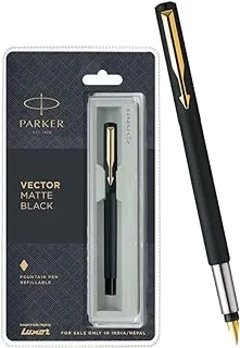 Parker Vector GT Fountain Pen, Matte Black