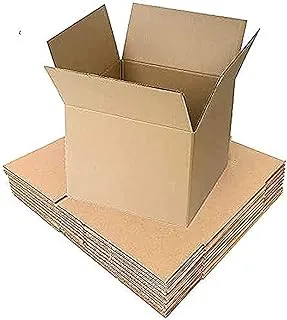 Showay Cardboard Corrugated Box For Packaging Size 55x55x70 Cm Capacity 30 Kg 5 Ply [3 pack], PACKING