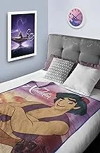 Disney Aladdin Flannel Blanket For Kids| All-Season, Ultra Soft, Fade Resistant (Official Disney Product)