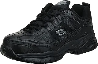 Skechers for Work Men's Soft Stride Grinnel Slip Resistant Steel Toe Shoe