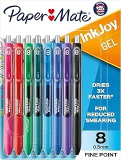 Paper Mate Paper Mate® Gel Pens | InkJoy® Pens, Fine Point, Assorted, 8 Count