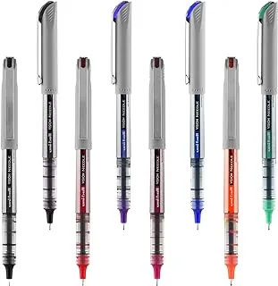 Uni-Ball Vision Needle Rollerball Pens, Fine Point (0.7mm), Assorted Colors, 8 Count - 1734916