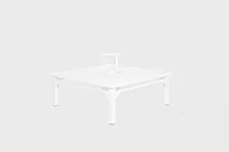 MAIORI- CLASSIQUE COFFEE TABLE WITH ICE BUCKET 100X100,BLANC