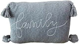 Dubai Garden Centre Family Plain Cushion, Grey