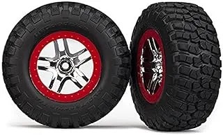 تراكساس BFGoodrich Mud TA اطارات خلفية (2) ، ساتان كروم / اسود ، 6873A