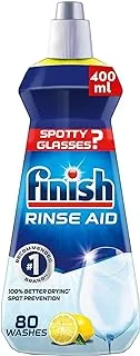 Finish Dishwasher Detergent Rinse Aid Liquid Lemon 400ml