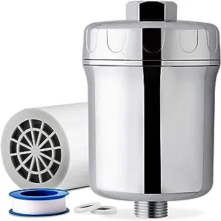 Ispring, 15-Stage High Output Universal Shower Filter With Replaceable Cartridge, Chrome, SF1S