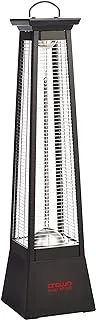 Crownline HT-269 Portable Infrared Indoor & Outdoor Patio Heater, Filament: Carbon Fiber Lamp, Heating Area: 3-4M², 2000W, 220-240V, 50/60Hz, Black