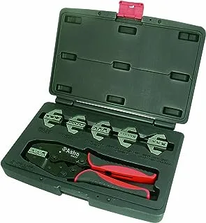 Astro Pneumatic Tool 9477 7-Piece Professional Quick Interchangeable Ratchet Crimping Tool Set