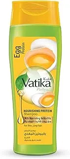 Vatika Naturals Egg Protein Shampoo 400ml | Nourishing Protein Shampoo | Moisture Soft Hair | For Thin and Limp Hair