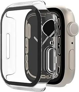 Belkin Screenforce Apple Watch 40Mm, 41Mm Series 8, 7, Se, 6, 5, 4 Bumper Case With Built-In Tempered Glass Screen Protector, Scratch Resistant And Easy Installation – Clear