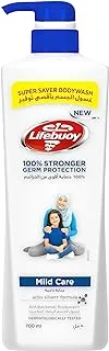 Lifebuoy Anti bacterial Shower Gel Mild Care 100 percent stronger germ protection, 700 ml