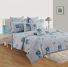 Swayam Caramel Collection Double Bib Duvet Set, Multi-Colour, 250 X 220 Cm, Bibd13019