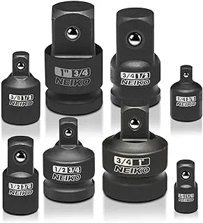 Neiko 30223A Impact Adapter And Reducer Set, 8 Piece | Cr-V | Sae