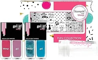 Bloop Ss1911 Fun 09 Cat S. Kit Nail Stamping 4X4 ml X 1Stamp