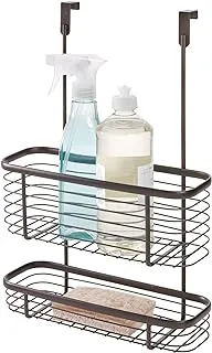 iDesign Axis Over the Cabinet 2-Tier Kitchen Storage Basket Organizer for Aluminum Foil, Sandwich Bags, Cleaning Supplies, Garbage Bath 4