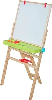 Funskool Giggles - My First Easel , 4 In 1 Double Sided Wooden Easel Board , Multicolour With Alphabet & Numbers , 3 Years & Above , Preschool Toys, Fs2130900