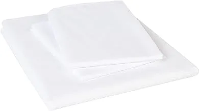 Morano White King Flat Sheet Set - 3 Piece Set