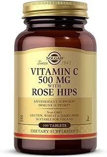 Solgar Vitamin C 500 Mg, With Rose Hips 100 Tablets