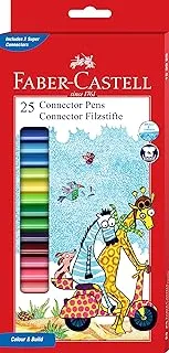 Faber-Castell Connector Pen Set - Pack of 25 (Assorted)