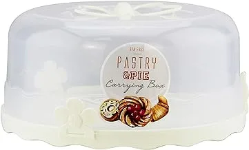 Q-Lux Takeaway Pastry Carrying Box مع مقبض L-00501 - عاجي