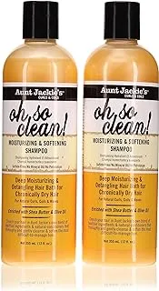 Aunt Jackie's Aunt Jackies Oh So Clean Shampoo 12 Ounce (355ml) Pack of 2