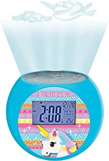 Lexibook Unicorn Radio Projector Clock, Sound Effects, Battery-Powered, Pink, Rl975Uni