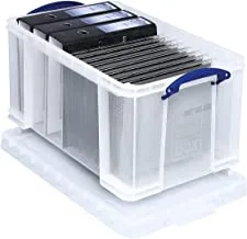 Really Useful 48L Box - Clear, H 60 cm x W 40 cm x D 31 cm