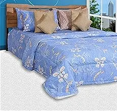 Just Linen 200 Thread Count 10 Piece Comforter Set - King Size (228 X 254 cm) - Multi Color